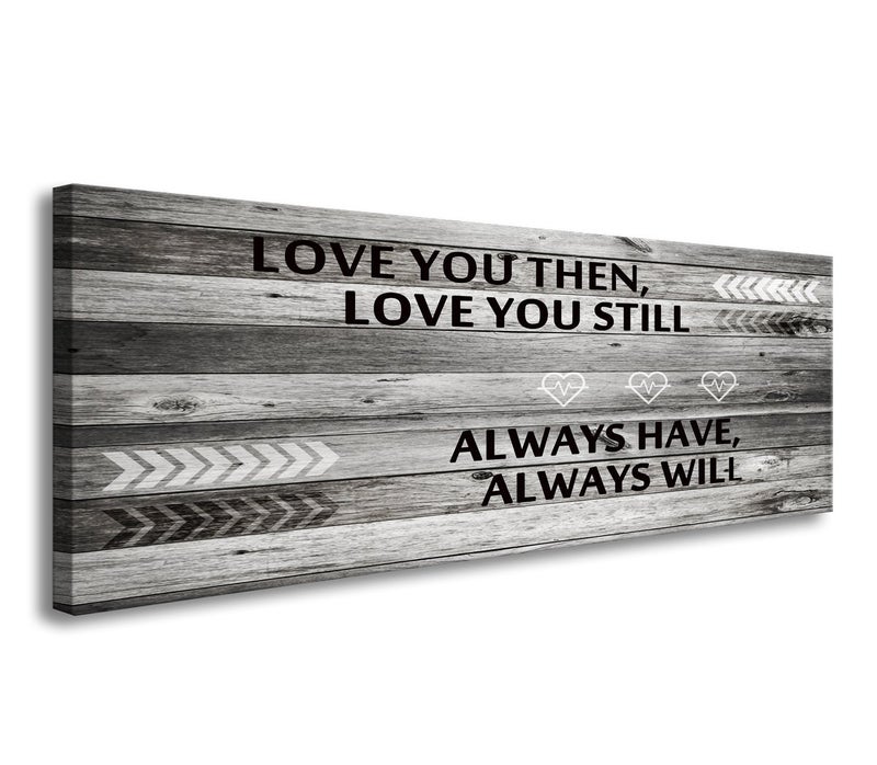 DZL Art A71841 Wall Art Love You Still Large Wall Art Canvas (Ready To Hang) For Master Bedroom Wall Decor bathroom decor - Image 1